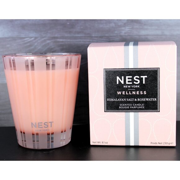 NEST New York Scented Candle Wellness Himalayan Salt & Rosewater - 8.1 oz - NIB - Picture 1 of 3